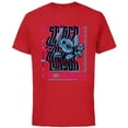 thumbnail image 1 of Disney Lilo & Stitch Techno Trance the Night Away 2002 - Short Sleeve Cotton T-Shirt for Adults - Customized-Red, 1 of 5