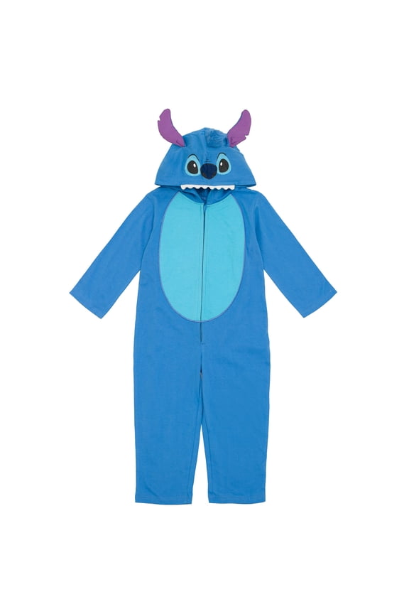 Lilo & Stitch Toddler Boys Zip Up Coverall Blue 5T