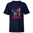 thumbnail image 1 of Disney Lilo & Stitch Tropical Birthday 1 Year Old Today - Short Sleeve T-Shirt for Kids - Customized-Navy, 1 of 5