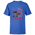 thumbnail image 1 of Disney Lilo & Stitch Tropical Birthday 3 Years Old Today - Short Sleeve T-Shirt for Kids - Customized-Royal, 1 of 5