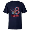 thumbnail image 1 of Disney Lilo & Stitch Tropical Birthday 8 Years Old Today - Short Sleeve T-Shirt for Kids - Customized-Navy, 1 of 5
