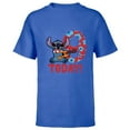 thumbnail image 1 of Disney Lilo & Stitch Tropical Birthday 9 Years Old Today - Short Sleeve T-Shirt for Kids - Customized-Royal, 1 of 5