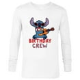 thumbnail image 1 of Disney Lilo & Stitch Tropical Birthday Crew Party Matching - Long Sleeve T-Shirt for Men - Customized-White, 1 of 5