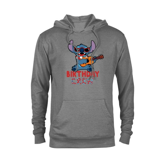Disney Lilo & Stitch Tropical Birthday Crew Party Matching - Pullover Hoodie for Adults - Customized-Athletic Heather