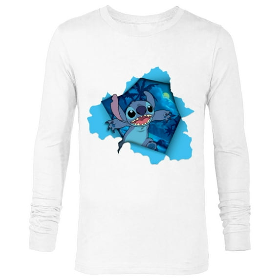 Disney Lilo & Stitch Tropical Breakout - Long Sleeve T-Shirt for Men - Customized-White