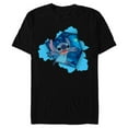 thumbnail image 1 of Disney Lilo & Stitch Tropical Breakout - Short Sleeve Blended T-Shirt for Adults - Customized-Black, 1 of 5