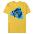 thumbnail image 1 of Disney Lilo & Stitch Tropical Breakout - Short Sleeve Blended T-Shirt for Adults - Customized-Yellow, 1 of 5