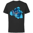 thumbnail image 1 of Disney Lilo & Stitch Tropical Breakout - Short Sleeve Cotton T-Shirt for Adults - Customized-Black, 1 of 5