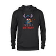 thumbnail image 1 of Disney Lilo & Stitch Tropical Party It’s My Birthday - Pullover Hoodie for Adults - Customized-Black, 1 of 5