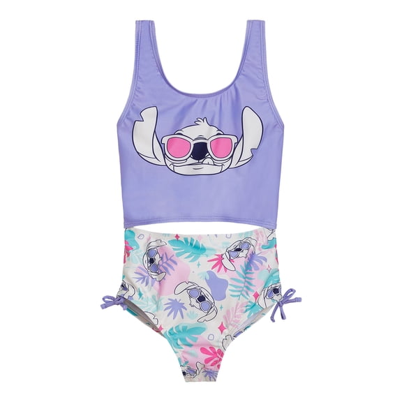 Disney Lilo & Stitch UPF 50  One Piece Bathing Suit Little Kid to Big Kid