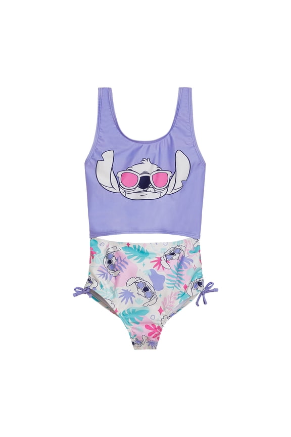 Lilo & Stitch UPF 50+ One Piece Bathing Suit Little Kid to Big Kid