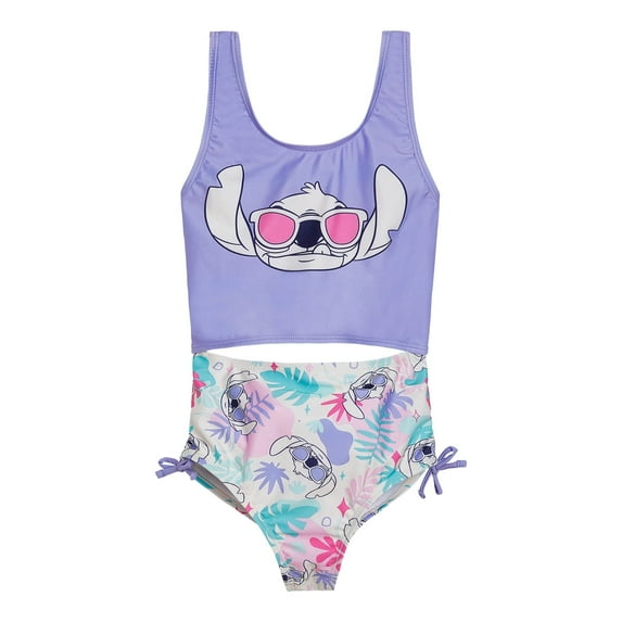 Disney Lilo & Stitch UPF 50+ One Piece Bathing Suit Little Kid to Big Kid