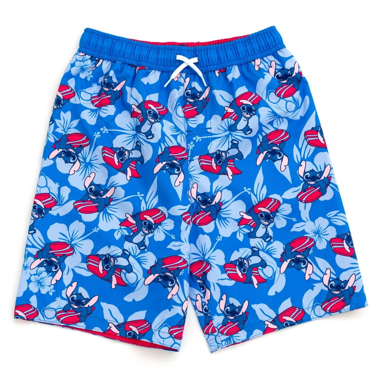 Disney Lilo Stitch Swim Trunks, UPF 50+ Quick-Dry Board Shorts