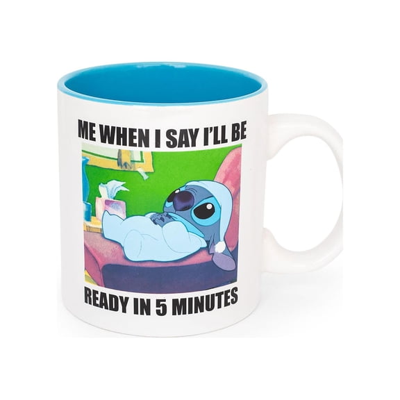 Disney Lilo & Stitch "When I Say I'll Be Ready" Ceramic Mug | Holds 20 Ounces
