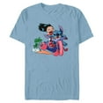 thumbnail image 1 of Disney Lilo & Stitch Wild Ride - Short Sleeve Blended T-Shirt for Adults - Customized-Ocean Blue, 1 of 5