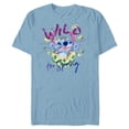 thumbnail image 1 of Disney Lilo & Stitch Wild for Spring Easter - Short Sleeve Blended T-Shirt for Adults - Customized-Ocean Blue, 1 of 5
