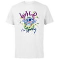 thumbnail image 1 of Disney Lilo & Stitch Wild for Spring Easter - Short Sleeve Cotton T-Shirt for Adults - Customized-White, 1 of 5
