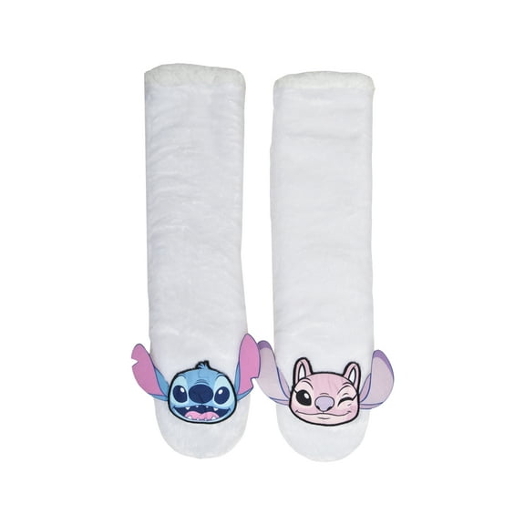 Disney Lilo & Stitch Womens 1-Pack Slipper Sock, Shoe Size 4-10