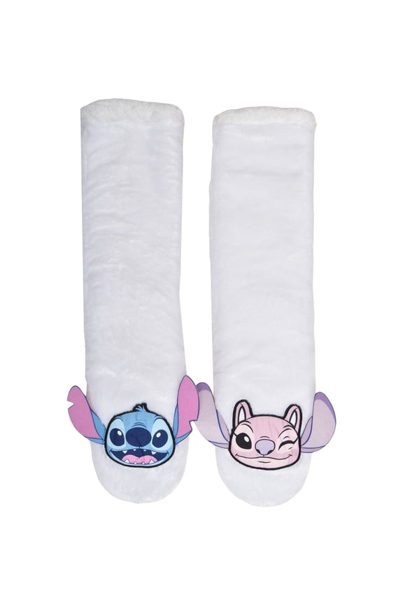 Disney Lilo & Stitch Womens 1-Pack Slipper Sock, Shoe Size 4-10