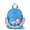 thumbnail interactive-video image 1 of Open Box Disney Lilo & Stitch Women's Floral Mini Backpack, Blue, 1 of 6