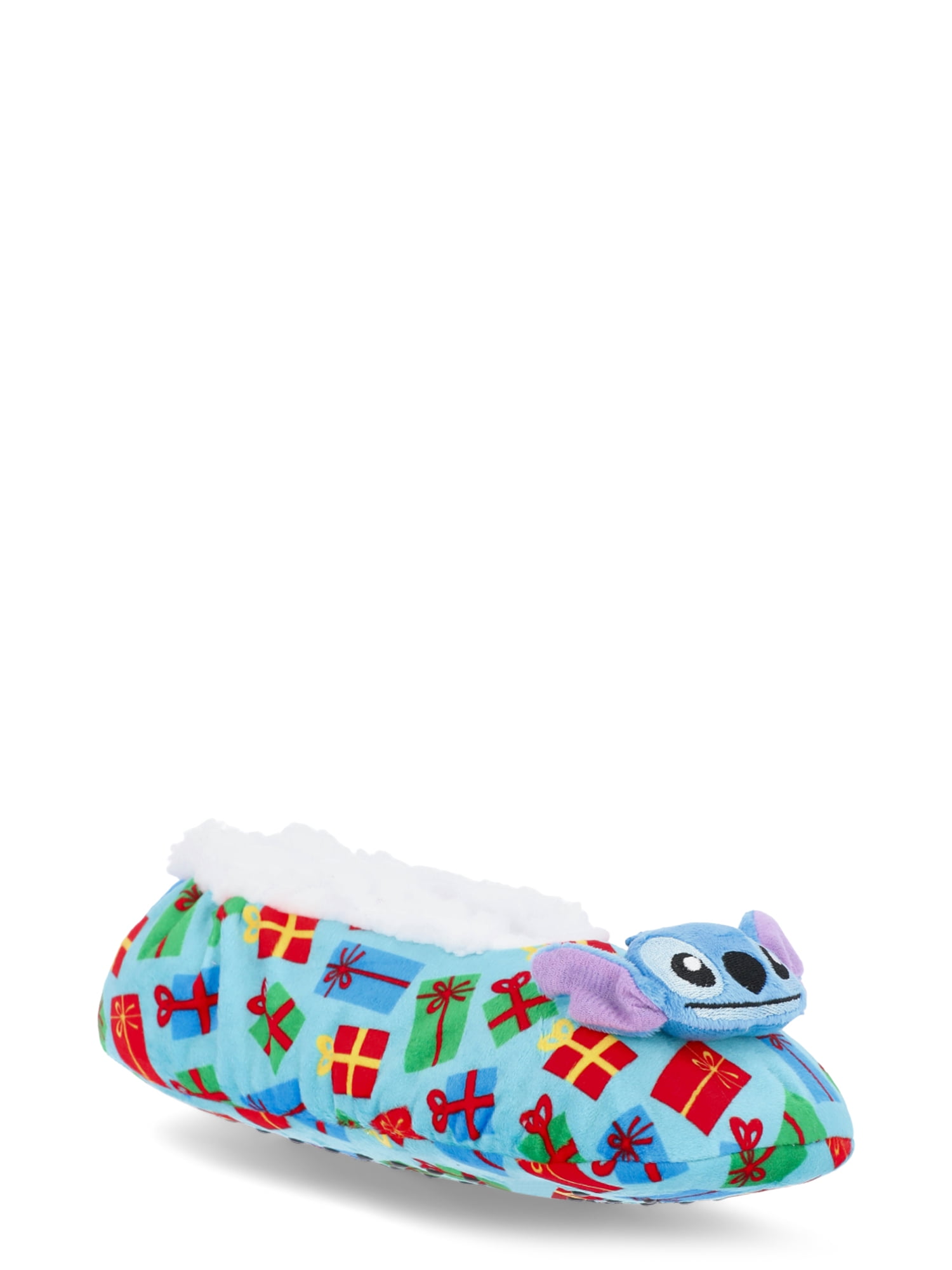 Disney Lilo & Stitch Women's Holiday Fuzzy Babba 3D Slipper Socks, 1 ...