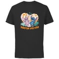 thumbnail image 1 of Disney Lilo & Stitch You’re My Fave - Short Sleeve Cotton T-Shirt for Adults - Customized-Black, 1 of 5