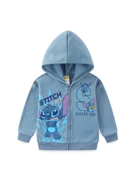 Lilo & Stitch Zip-Up Hoodie (Boys), Sizes 4-12