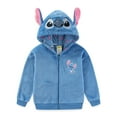 thumbnail image 1 of Disney Lilo & Stitch Zip Up Wubby Fleece Hoodie with Ears (Girls), Sizes 4-14, 1 of 5