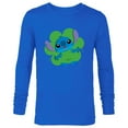 thumbnail image 1 of Disney Lilo & Stitch in Shamrock Happy St Patrick’s Day - Long Sleeve T-Shirt for Men - Customized-Navy, 1 of 5