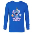 thumbnail image 1 of Disney Lilo & Stitch with Scrump Big Shiny Birthday Crew - Long Sleeve T-Shirt for Men - Customized-Navy, 1 of 5