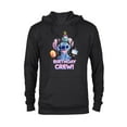 thumbnail image 1 of Disney Lilo & Stitch with Scrump Big Shiny Birthday Crew - Pullover Hoodie for Adults - Customized-Black, 1 of 5