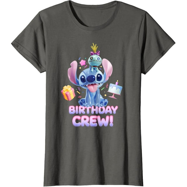 Disney Lilo & Stitch with Scrump Big Shiny Birthday Crew TShirt