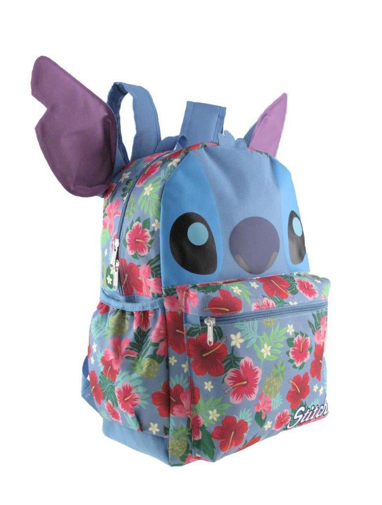 LICENSED PRODUCTS Disney Lilo and Stitch 16" 3-D Style School Backpack For Women Or Girls