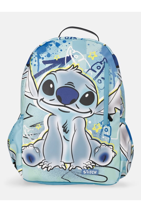 Lilo and Stitch 17" Kid's PU Backpack -Blue