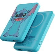 Disney Lilo and Stitch 5000mAh MagSafe Compatible Power Bank, Portable Charger with USB Option