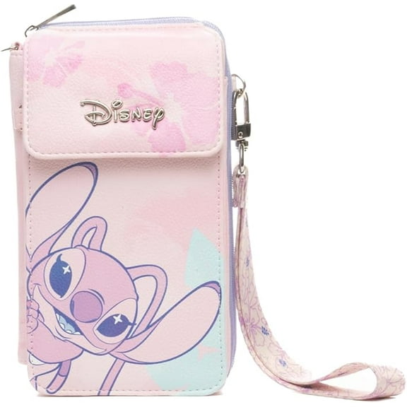 Disney Lilo and Stitch Angel Crossbody Wallet Cell Phone Wristlet