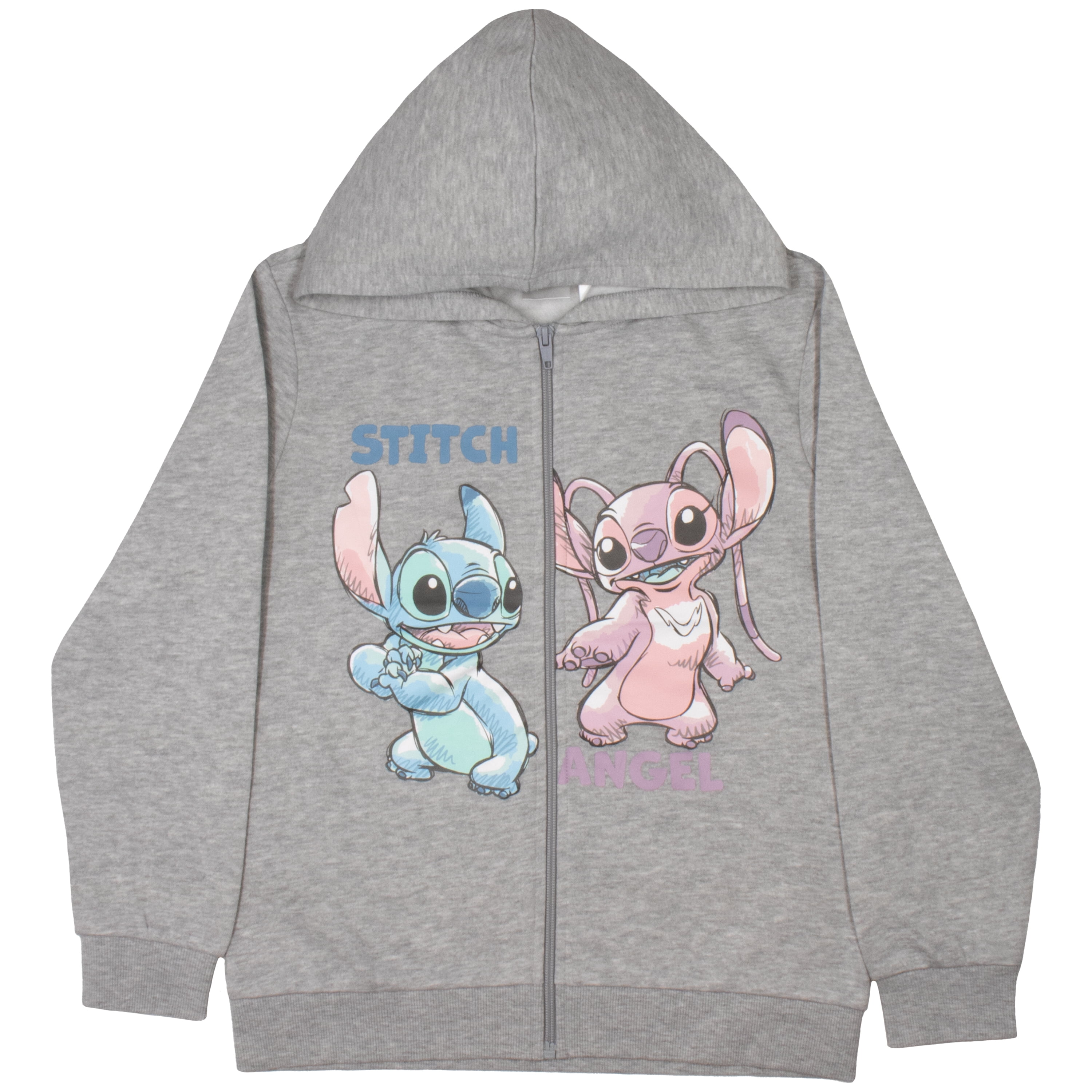 Disney Lilo and Stitch Angel Girls ZipUp Hoodie for Kids and Toddlers