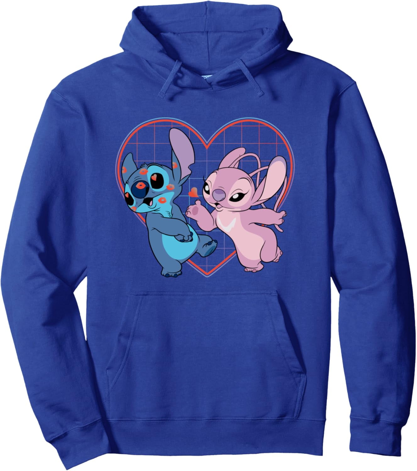 Lilo & Stitch Ohana Heart Hoodie - Angel Pullover Kapuzenpulli