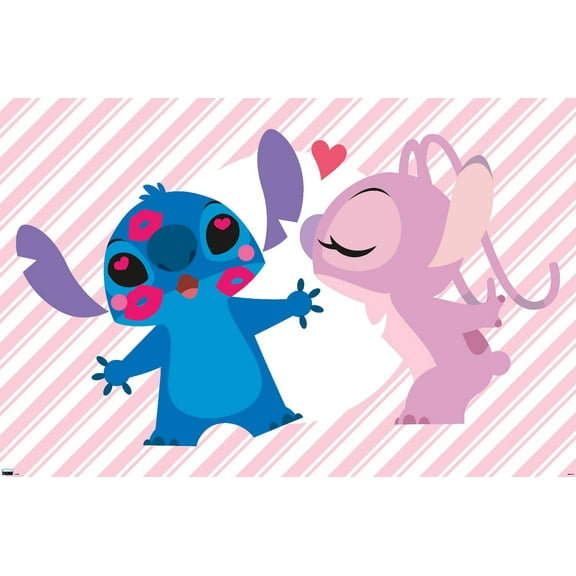 Disney Lilo and Stitch - Angel and Stitch Wall Poster, 22.375" x 34"
