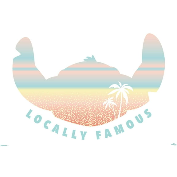 Disney Lilo and Stitch: Beach Vibes - Locally Famous Wall Poster, 22.375" x 34"