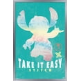 thumbnail image 1 of Disney Lilo and Stitch: Beach Vibes - Take It Easy Wall Poster, 22.375" x 34" Framed, 1 of 5
