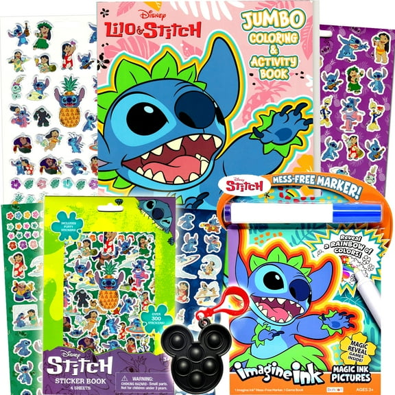 Disney Lilo and Stitch Coloring Book and Sticker Set for Kids by Bendon