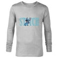 thumbnail image 1 of Disney Lilo and Stitch Cute Lettering - Long Sleeve T-Shirt for Men – Customized-Athletic Heather, 1 of 5