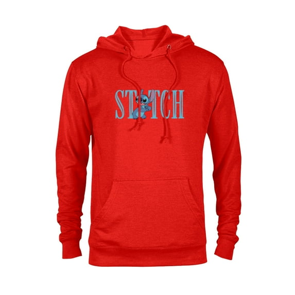 Disney Lilo and Stitch Cute Lettering - Pullover Hoodie for Adults – Customized-Red Heather