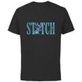 thumbnail image 1 of Disney Lilo and Stitch Cute Lettering - Short Sleeve Cotton T-Shirt for Adults - Customized-Black, 1 of 5
