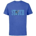 thumbnail image 1 of Disney Lilo and Stitch Cute Lettering - Short Sleeve Cotton T-Shirt for Adults - Customized-Royal Heather, 1 of 5