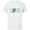 thumbnail image 1 of Disney Lilo and Stitch Cute Lettering - Short Sleeve Cotton T-Shirt for Adults - Customized-White, 1 of 5