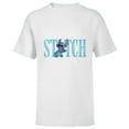 thumbnail image 1 of Disney Lilo and Stitch Cute Lettering - Short Sleeve T-Shirt for Kids – Customized-White, 1 of 5
