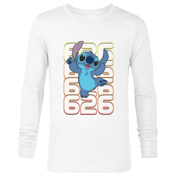 Disney Lilo and Stitch Experiment 626 - Long Sleeve T-Shirt for Men - Customized-White