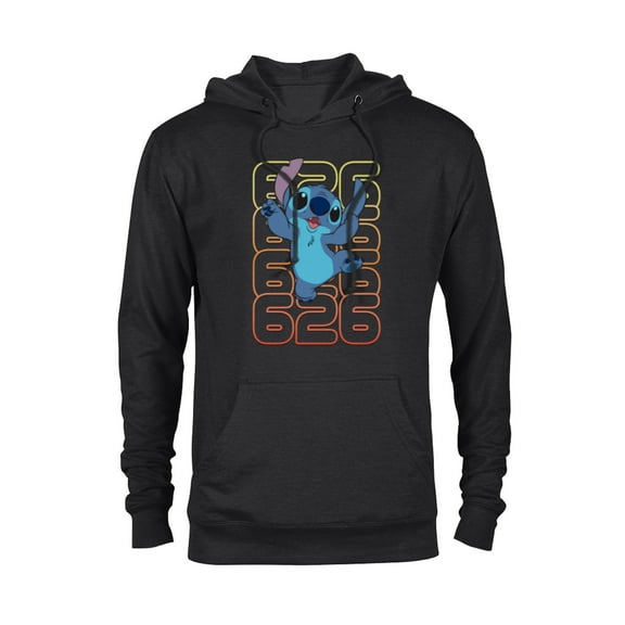 Disney Lilo and Stitch Experiment 626 - Pullover Hoodie for Adults - Customized-Black